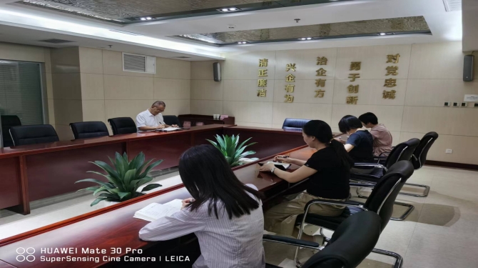 审计部开展部门内部学习活动