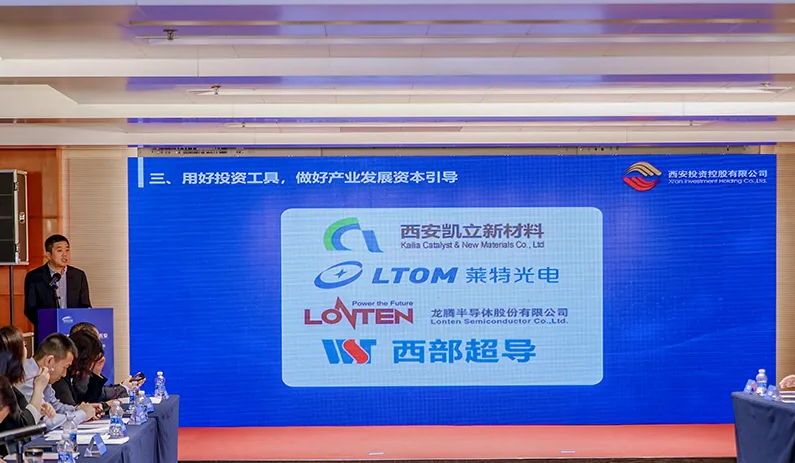 公司参加2023西安市新材料新能源产业高质量发展资源对接会作推介发言