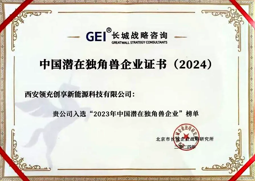 公司已投项目领充创享成功入选“2023年中国潜在独角兽企业”榜单