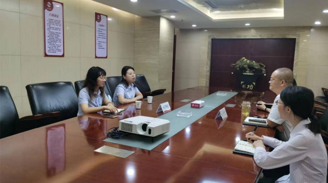 审计部与公司招标代理机构西北（陕西）国际招标有限公司交流座谈 