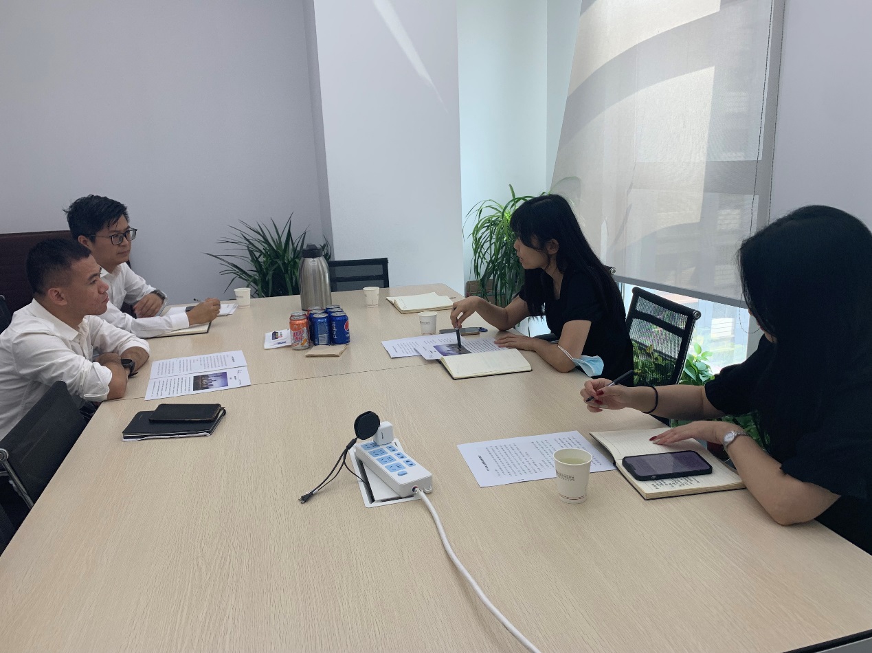 长安财通与西安沣东控股有限公司进行业务交流
